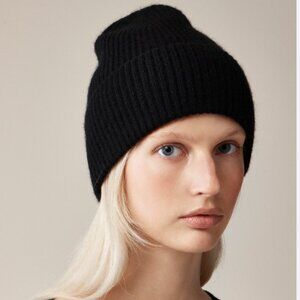 J. Crew ribbed cashmere beanie